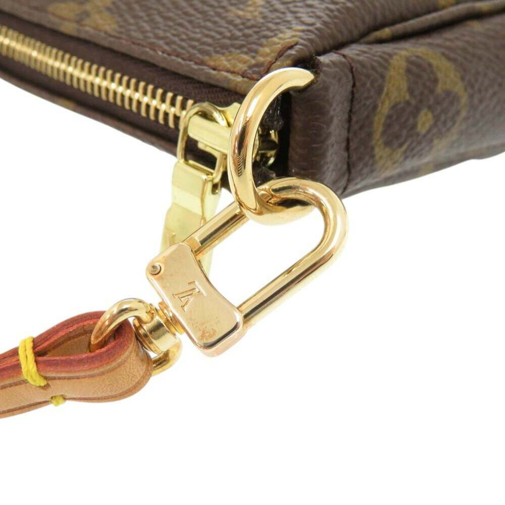 LOUIS VUITTON Authentic Brown Monogram Pochette Pouch - Picture 10 of 11